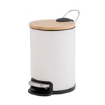 douceur d'intérieur Poubelle, Blanc, 3 L