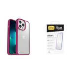 OtterBox Protective Sleek Case Apple iPhone 13 Pro Party Pink - clear/pink - ProPack with Premium Tempered Glass Protector