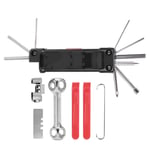 DAUERHAFT Cycling Accessories Mini Folding Tool Multi-Functional Bike Mechanic Repair Tool Kit Bicycle Maintenance Tools,for Mountain Bike,for Bike Repair