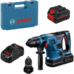 Bosch - Marteau perforateur sans fil biturbo gbh 18V-34 cf avec 2 batteries 5,5 Ah + chargeur + coffret