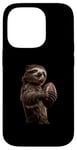 Coque pour iPhone 14 Pro Ballon de football américain paresseux