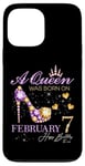 iPhone 13 Pro Max A Queen Was Born on February 7 Happy Birthday To Me Queen Case