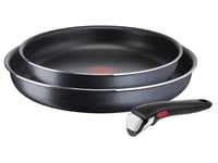 Tefal | Stekpannset | L1589132 Ingenio Xl Force | Bakning | Diameter 24/28 Cm | Ej Lämplig För Induktionshällar | Avtagbart Handtag | Svart