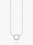 THOMAS SABO Glam & Soul Cubic Zirconia Circle Necklace, Silver