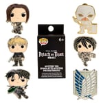 Loungefly Pop! 6 Pieces Blind PIN Set: AOT Characters - Eren Jaeger - Attack on Titan - Boîte Mystère Pin en Émail - Broche Fantaisie Mignonne à Collectionner - pour Les Sacs à Dos et Sacs