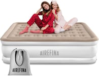 Airefina King Air Bed, Inflatable Mattress with Built in Pump, Double Blow up B