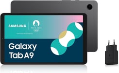 Galaxy Tab A9 Tablette Android,64 Go De Stockage,Grand Ecran De 8.7"",Wifi,Son Riche,Anthracite,Avec Chargeur Secteur Rapide 25W Inclus(Version Fr)