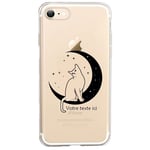 Coque Iphone 7 et 8 chat lune