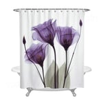 Fikujap 3D Waterproof Shower Curtain, with Plastic Hooks, for Bathroom Bath Curtain Decoration,C,72 * 96in