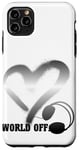 Coque pour iPhone 11 Pro Max Casque Musique Coeur Techno House Amour