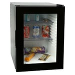 Mini Frigo Bar à Porte Vitrée Noir - 40 l - Noir