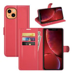 Iphone 13 Mini      Pu Wallet Case    [Red]