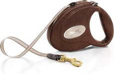 flexi ELG.210.DB LED.12 Leather Tape 5 m, Medium, Brown 