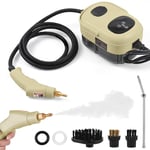 Irishom Steam Cleaners - 2500W High Pressure & High Temperature Pressurized Steam Cleaning Machine 1.1L 3 Bar Portable Handheld Steam Cleaner with 3 Brush Heads for Home Use/Car Detailing