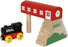 BRIO - Jouet contenant 2 Pièces – Locomotive avec sa Gare -  - BRIO33615