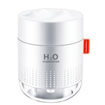 Humidificateur 500 Ml Humidificateur à Brume FraîChe Humidificateur D'Air Humidificateur Ultrasonique Silencieux avec Veilleuse, Charge usb Blanc