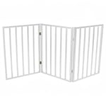 Dog Safety Folding Wooden Pet Gate Barrier