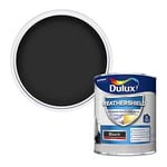 Dulux Weather Shield Exterior High Gloss Paint, 750 ml - Black