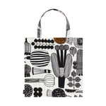 Marimekko Puutarhurin parhaat veske 44x43 cm White-black-orange