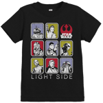 Star Wars The Last Jedi Light Side Kids' Black T-Shirt - 5 - 6 Years