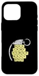 Coque pour iPhone 16 Pro Max Jeu de blocs de lettres amusant Choisissez soigneusement vos mots