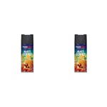 Plasti-kote 3101 400ml Super Spray Paint - Matt Black (Packaging may vary) (Pack of 2)