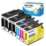 PACITEK 932 933 Ink Cartridges Replacement for HP 932XL 933XL Ink Cartridges Compatible with HP Officejet 6600 6700 7110 7612 7610 6100 Printer (2 Black, 1 Cyan, 1 Magenta, 1 Yellow)