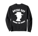 ANZAC Day Honor The Brave Proud Aussie Soldier Traditions Sweatshirt