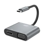 Adaptateur pour ordinateur portable XO Hub HDMI VGA USB 3.0 USB-C,JL2085