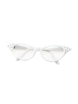 Official Forum Ladies White 50's Female Sunglasses