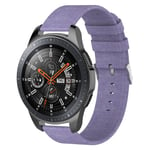 Samsung Galaxy Watch (46mm) Tyylikäs nailoni kangas vaihdettava kellon ranneke - Violetti