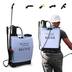 Mobiclinic®, Pulvérisateur à Pression, À Dos, Fumibug, Capacité 16L, Jardinage, Pression avec Pompe, 4 Buses réglables, 2,6 kg, Pulvérisateur, Arrosage, Lutte Contre Les ravageurs