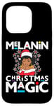 iPhone 15 Pro Black Mrs Clause Melanin Christmas Magic Natural Lace Front Case