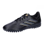 adidas Mixte Copa Pure II Club Football Boots Turf Chaussures, Carbon Black/Carbon/Gold Metallic, 48 EU