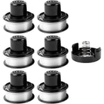 Ineasicer - Lot de 6 bobines de fil de rechange pour débroussailleuse Black Decker RS-136-BKP/682378-02 de 6,1 m à alimentation automatique pour