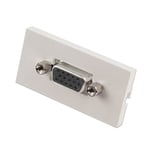 LINDY Module Snap-in Double Femelle VGA, pour boîte Murale