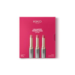 KIKO Milano Unlimited Perfection Lip Set 01, Kit de 3 rouges à lèvres crémeux, longue tenue et sans transfert