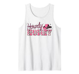 Howdy Honey Vintage Cowboy Hat Western Valentine’s Day Tank Top