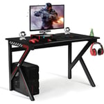 Bureau Gaming,Bureau de Jeu,Bureau Gamer, Bureau d'Ordinateur,Bureau Gaming Table de Jeu pour Gamer,avec Porte-Gobelet d'eau et Support de Manette de