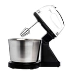 Stand Mixers for Baking Mini Electric Stand Mixer Stylish Kitchen Mixer, 7 Speeds Control, with Dough Hook, Whisk and Stainless Steel Mixing Bowl, for Cake, Batter, Bread, Desserts Kitchen Aid (Black)