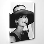 Big Box Art Audrey Hepburn (2) Canvas Wall Art Print Ready to Hang Picture, 30 x 20 Inch (76 x 50 cm), Multi-Coloured