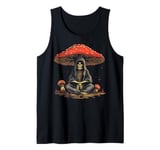 Cute Grim Reaper The Death Cottagecore Aesthetic Mushroom Tank Top