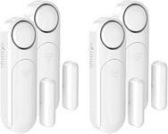 Door Alarm Sensor, 4 Pack SECRUI Wireless Window Door Open Contact Burglar Alarm Chime Anti-Theft 4 Modes 120dB Loud Enough Sticky pad Easy to Install for Your home Kids Safety Shop Security