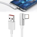 Câble USB Type-C 1.8M,Câble USB C 120W 6A 90 degrés,cable usb c coudé,pour Xiaomi & Redmi,pour Téléphones Xiaomi,Tablette Mi,Compatible Xiaomi 13 12 11T Pro,Redmi Note 12 11 11S 10 9