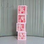 4PCS Transparent Balloon Box With Letters Balloon Gift Decoration Box Zzs