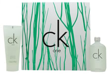 CALVIN KLEIN CK ONE GIFT SET 200ML EAU DE TOILETTE EDT + 200ML BODY LOTION. NEW