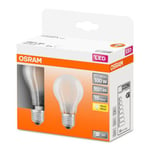 OSRAM Classic A-LED-lamppu E27 11W 2700K matta 2x