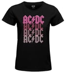 AC/DC Femme Woacdcrts032 T-Shirt, Noir, XL EU