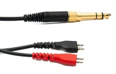 System-S Replacement Cable 5 m AUX Jack 6.35 mm Plug for Sennheiser HD 660S 650 600 580 Headphones Spiral