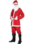 Smiffys Costume de Père Noël, Rouge, avec veste, pantalon, barbe, bonnet et ceinture